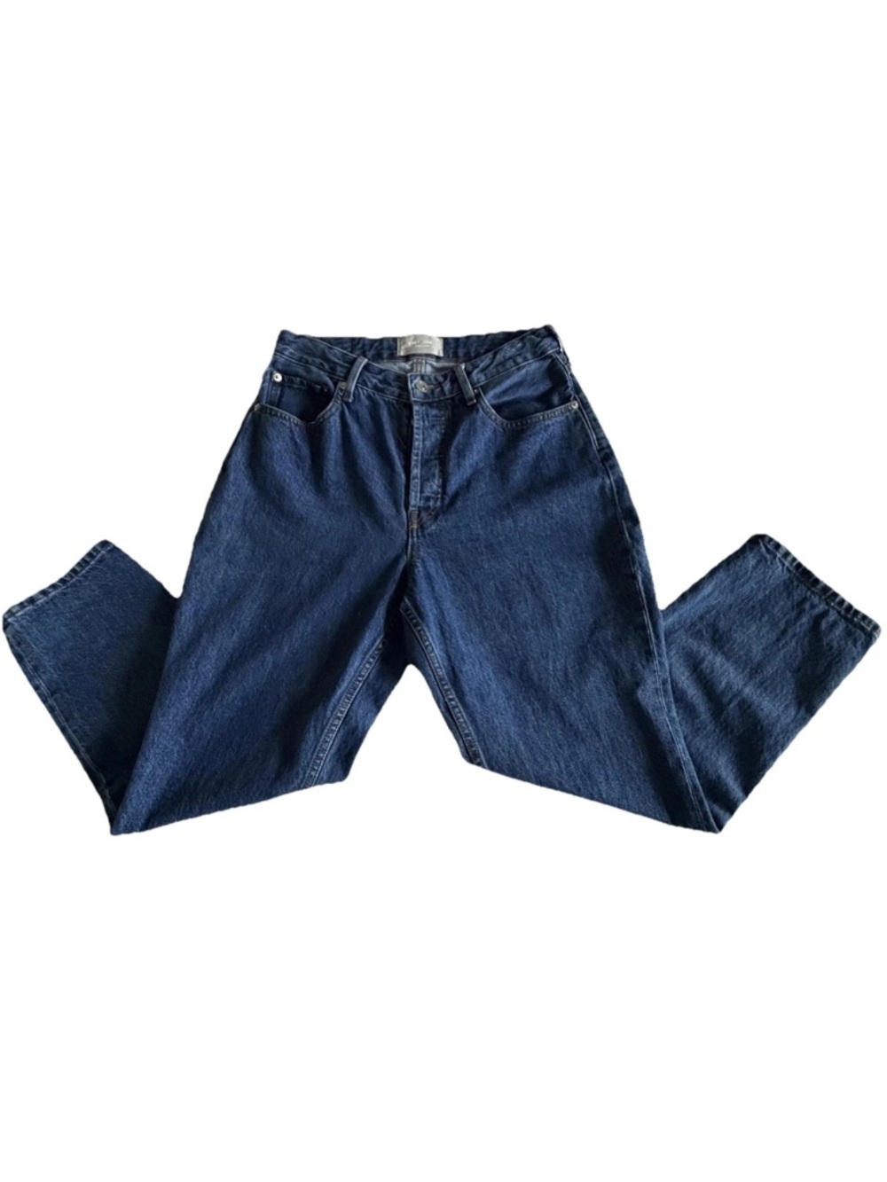 Everlane The Curvy 90s Cheeky Straight Jeans Womens 30 Blue High Rise
